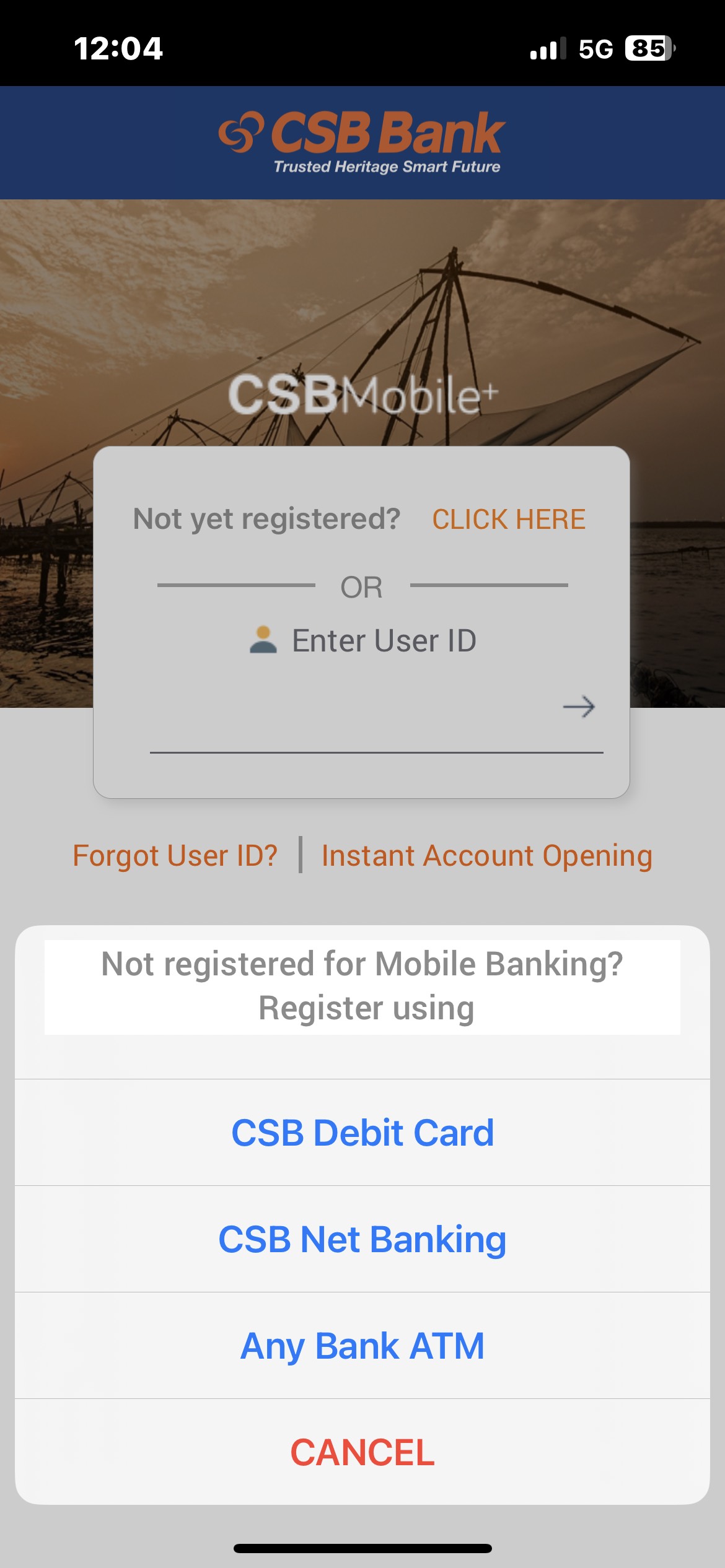 choose your convenient option